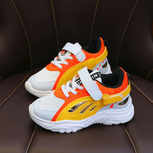 Adidasi pentru copii colorati pentru fete cu cravate si velcro