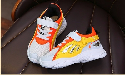 Adidasi pentru copii colorati pentru fete cu cravate si velcro