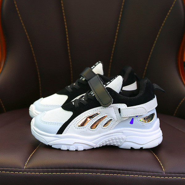 Színes gyerek tornacipő lányoknak nyakkendővel és tépőzárral