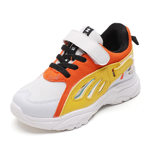 Színes gyerek tornacipő lányoknak nyakkendővel és tépőzárral