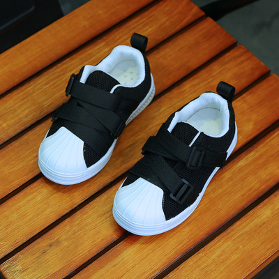 Ежедневни детски спортни обувки в черен, розов и сив цвят