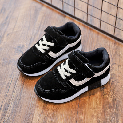 Небрежни детски маратонки с връзки и велкро лепенки в три цвята