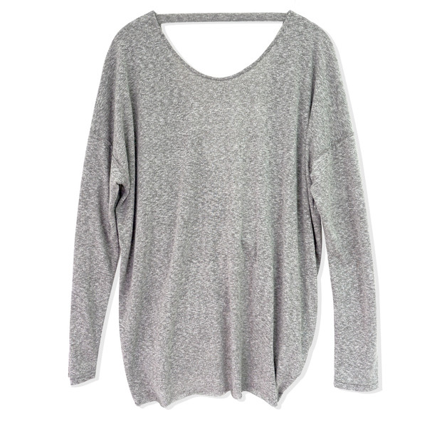 Μακρύ γυναικεία μπλούζα με ανοιχτή πλάτη σε διάφορα χρώματα