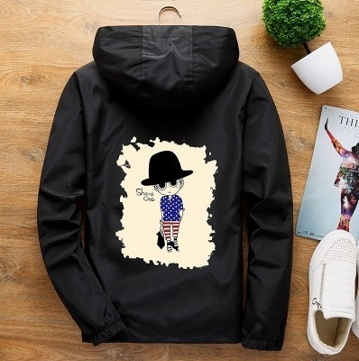 Спортно-ежедневно детско яке за момчета с цветна апликация в няколко цвята 