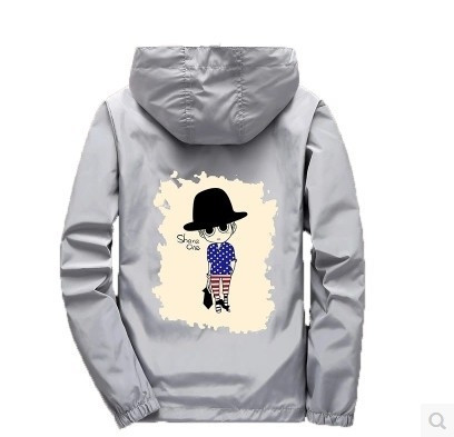 Спортно-ежедневно детско яке за момчета с цветна апликация в няколко цвята 