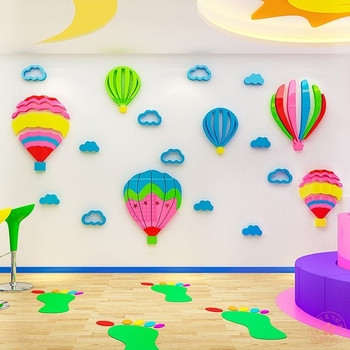 3D χρωματιστές διακοσμήσεις για παιδικό δωμάτιο