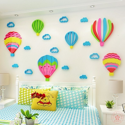 3D colored stickers suitable for children`s room