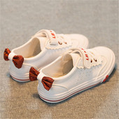 Tenisi casual copii pentru o fata cu panglici in mai multe culori