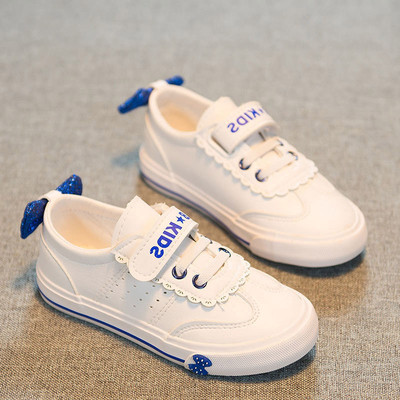 Tenisi casual copii pentru o fata cu panglici in mai multe culori