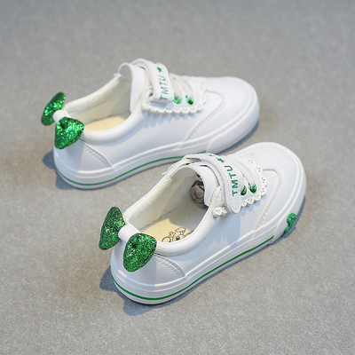 Tenisi casual copii pentru o fata cu panglici in mai multe culori