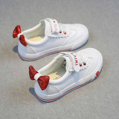 Tenisi casual copii pentru o fata cu panglici in mai multe culori