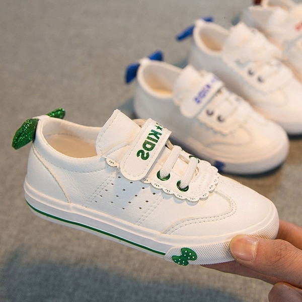 Tenisi casual copii pentru o fata cu panglici in mai multe culori