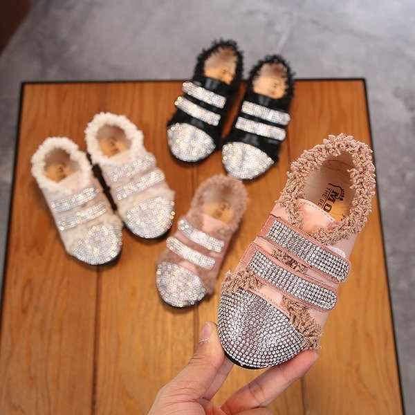 Tenisi moderni pentru copii pentru o fata cu pietre decorative in trei culori