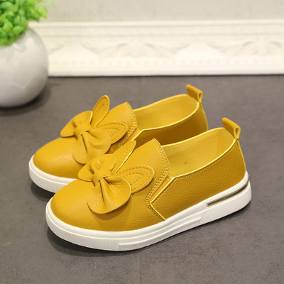 Ежедневни детски обувки за момиче в няколко цвята с панделка