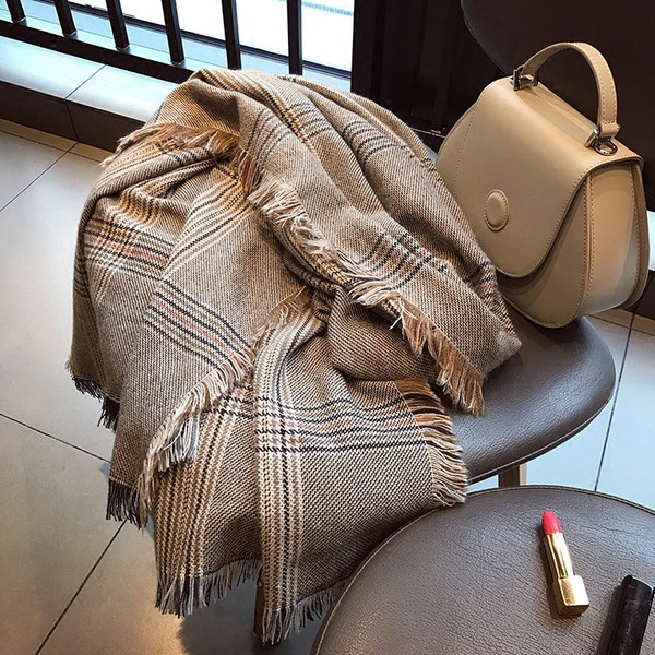 Női pamut sál egy színben