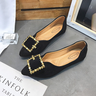 Pantofi ascuțiți de damă cu cataramă stilați în două modele