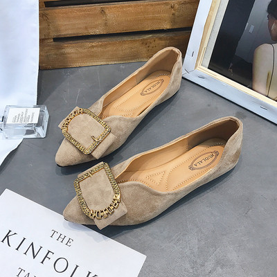 Pantofi ascuțiți de damă cu cataramă stilați în două modele