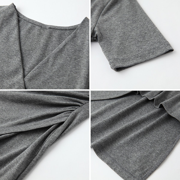 Modern női ruha rövid ujjal, két színben