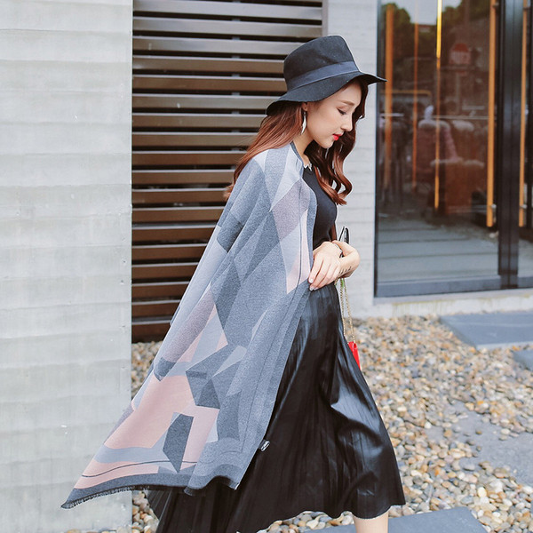 Eșarfă multicoloră de damă elegantă