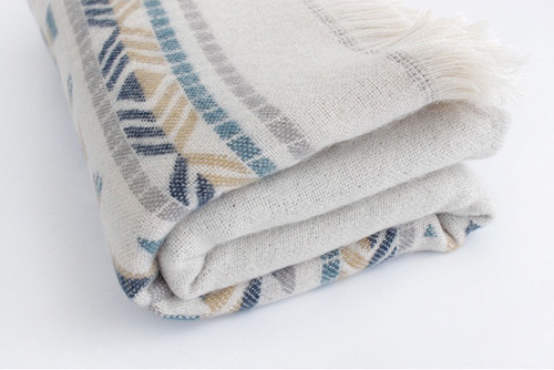 Női pamut poncsó szürke színben