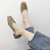 Pantofi de dama eleganti cu elemente transparente in doua culori