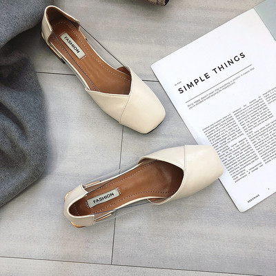 Pantofi de dama eleganti cu elemente transparente in doua culori