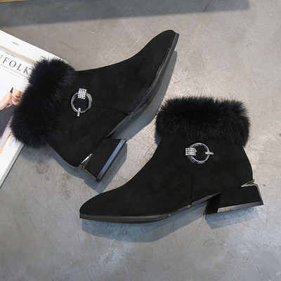 Γυναικεία casual μπότες σε μαύρο χρώμα - δύο μοντέλα