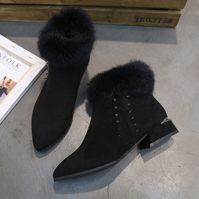 Γυναικεία casual μπότες σε μαύρο χρώμα - δύο μοντέλα