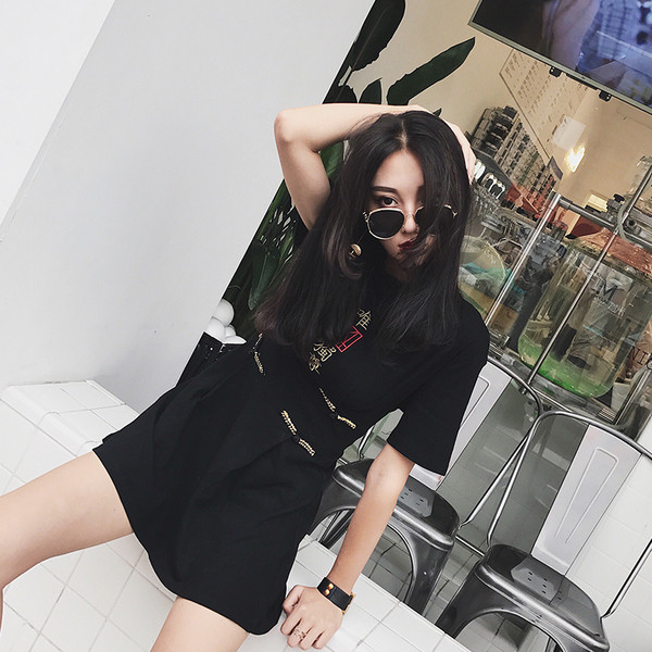 Μοντέρνο φόρεμα  σε δύο χρώματα