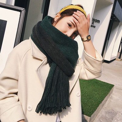 Női vastag sál két színben