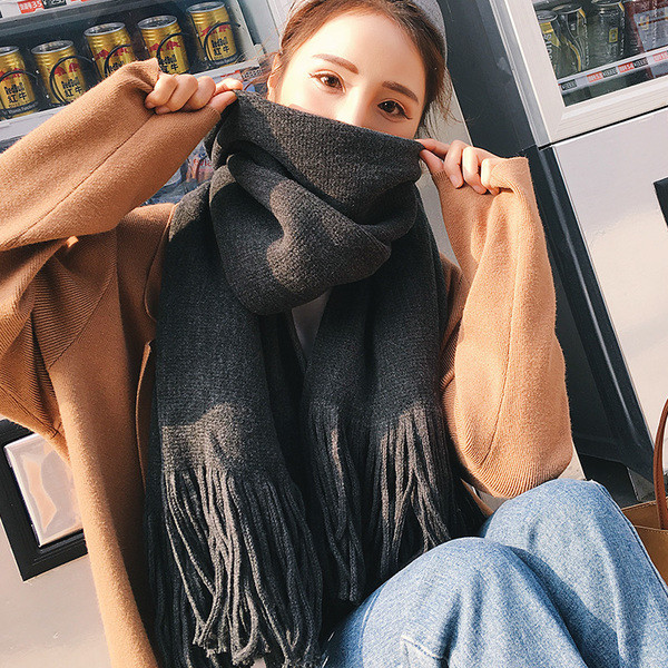 Női vastag sál két színben