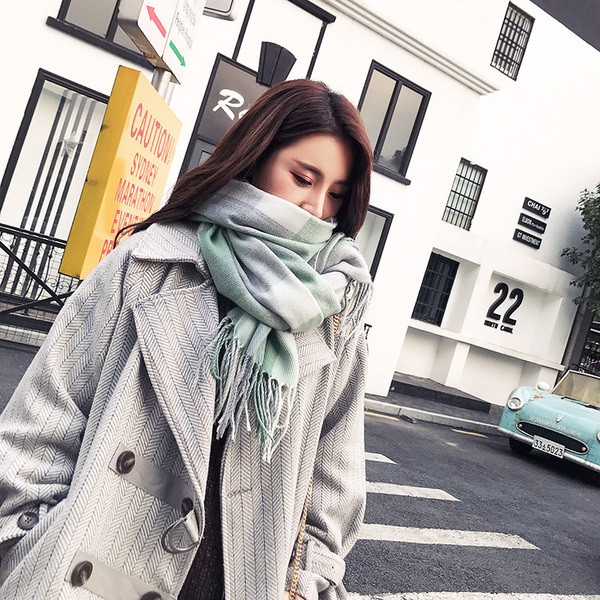 Eșarfă modernă de bumbac de damă în mai multe culori