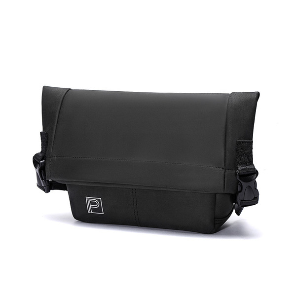 Geantă de umăr mică pentru bărbați de culoare gri închis