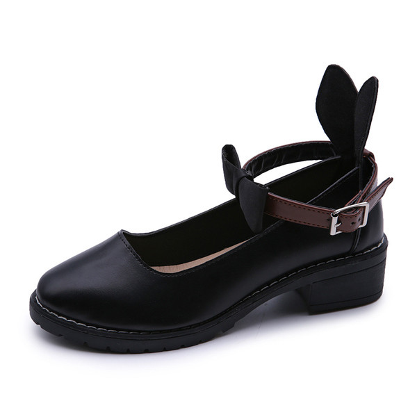 Pantofi de dama cu decor 3D si panglica in alb si negru