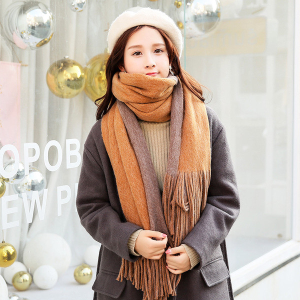 Aktuális női vastag sál több színben