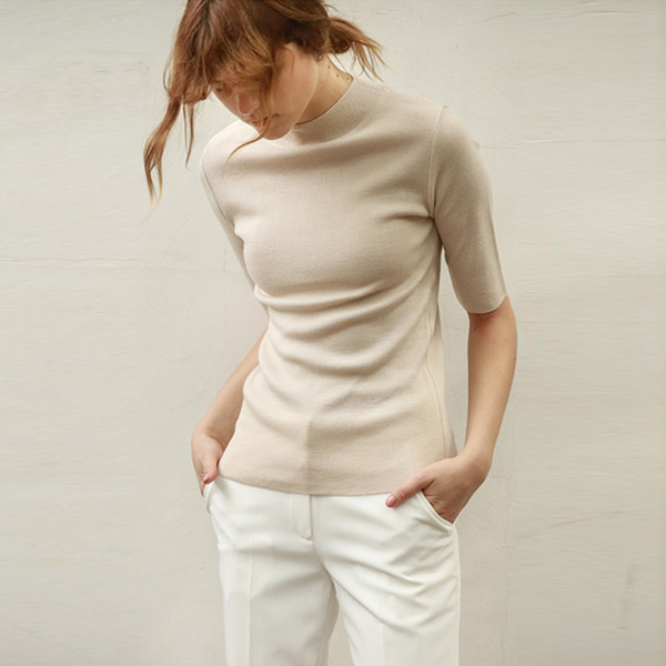 Γυναικεία πουλόβερ με ημι-κολάρο σε 7 χρώματα