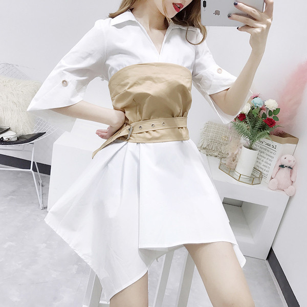 Casual γυναικείο φόρεμα  σε δύο χρώματα