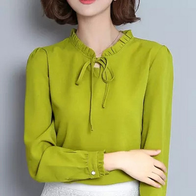 Cămașă elegantă de damă, cu mâneci lungi, în 7 culori