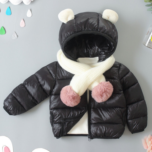 Παιδικό casual μπουφάν με 3D μοτίβα στην κουκούλα