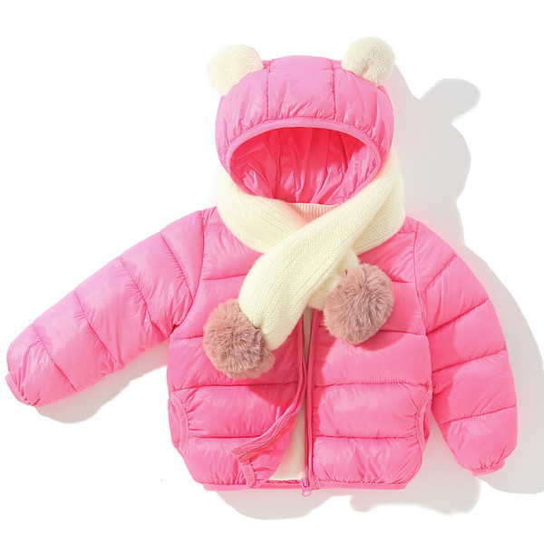 Παιδικό casual μπουφάν με 3D μοτίβα στην κουκούλα