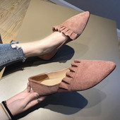 Stílusos női mokaszin hegyes modell három színben