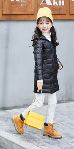 Παιδικό μακρύ μπουφάν σε διάφορα χρώματα