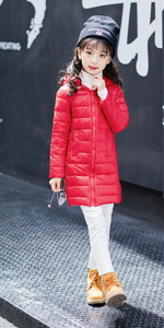 Παιδικό μακρύ μπουφάν σε διάφορα χρώματα