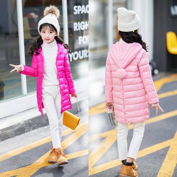 Παιδικό μακρύ μπουφάν σε διάφορα χρώματα