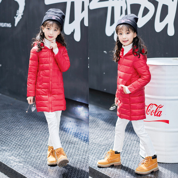 Παιδικό μακρύ μπουφάν σε διάφορα χρώματα