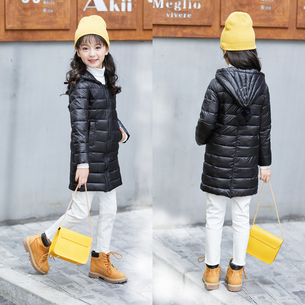 Παιδικό μακρύ μπουφάν σε διάφορα χρώματα