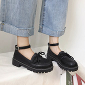 Mocasini de dama in negru cu curea si sireturi - doua modele