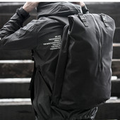 Férfi sport hátizsák fekete és szürke színben