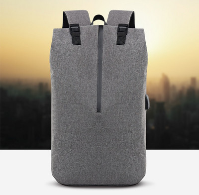 Férfi sport hátizsák fekete és szürke színben