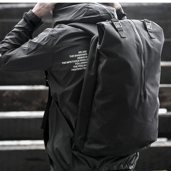 Férfi sport hátizsák fekete és szürke színben